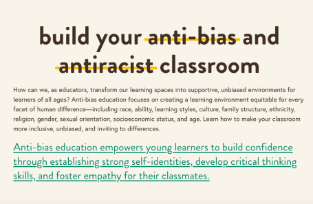 Anti-bias education for educators